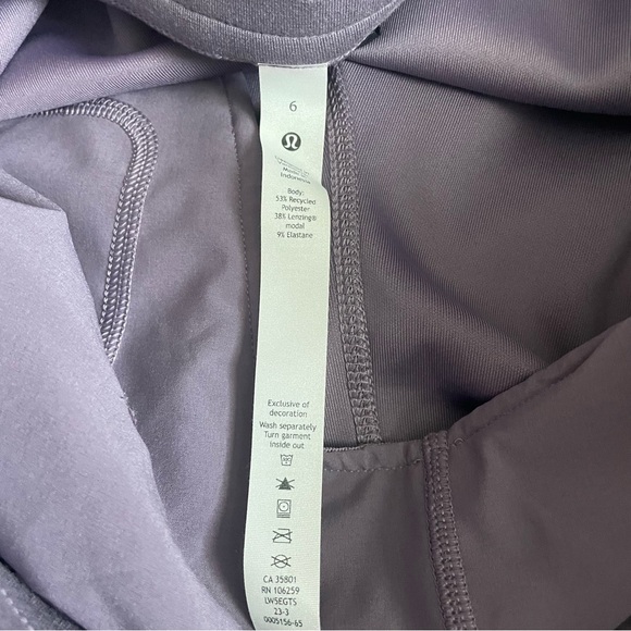 NWT Lululemon Softstreme High-Rise Pant Purple Ash Size 6 28” - Picture 4 of 9